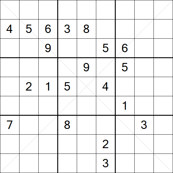 Sudoku X - Difficile