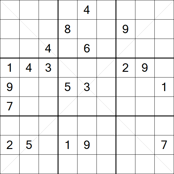 Sudoku X - Difícil