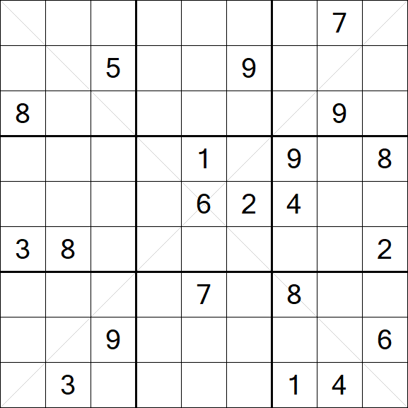 Sudoku X - Difficile