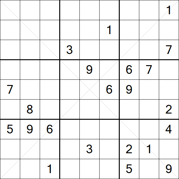 Sudoku X - Difficile