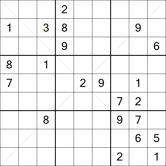 Sudoku X - Difficile