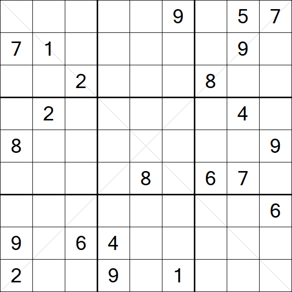 Sudoku X - Hard