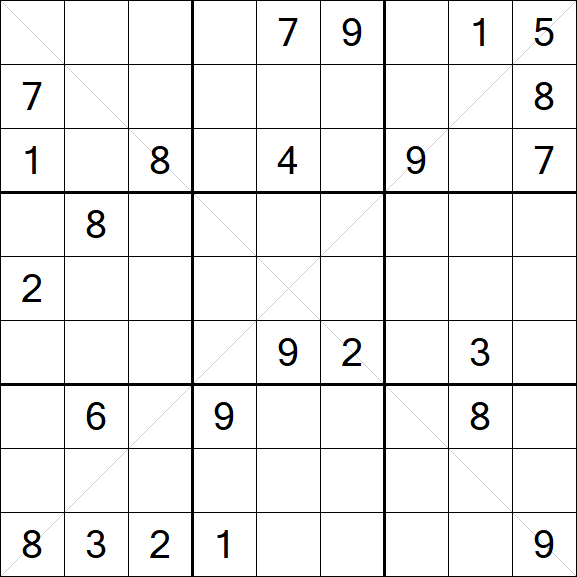 Sudoku X - Difficile