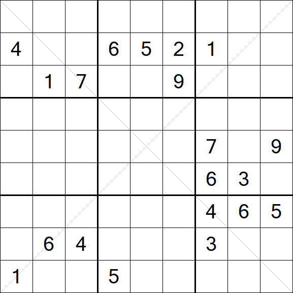Sudoku X - Difficile