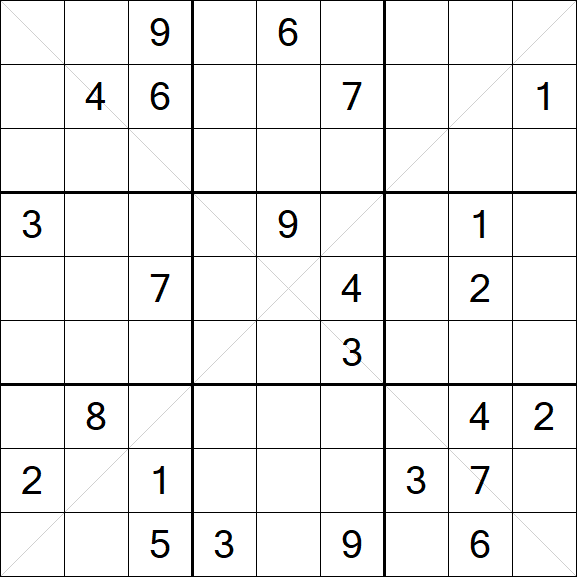Sudoku X - Hard