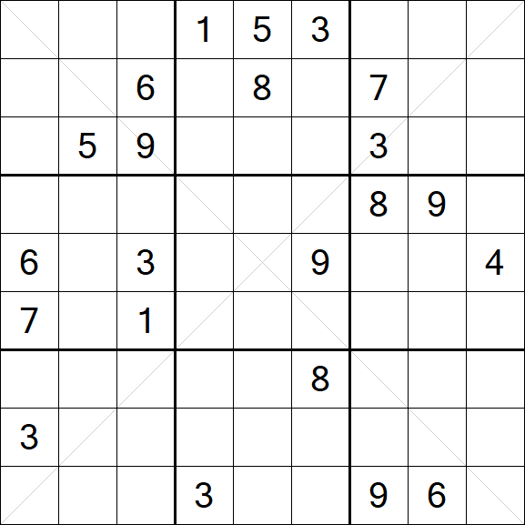 Sudoku X - Difficile