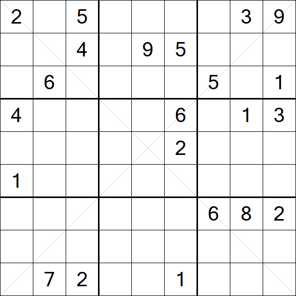 Sudoku X - Difficile