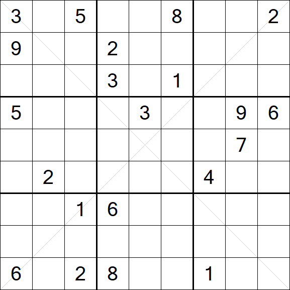 Sudoku X - Difficile