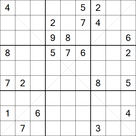 Sudoku X - Hard