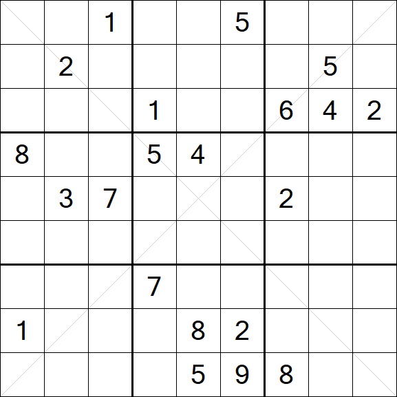 Sudoku X - Difficile
