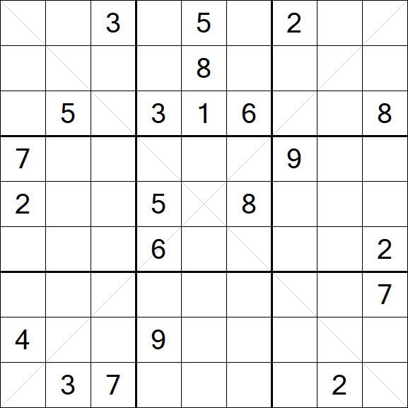 Sudoku X - Hard