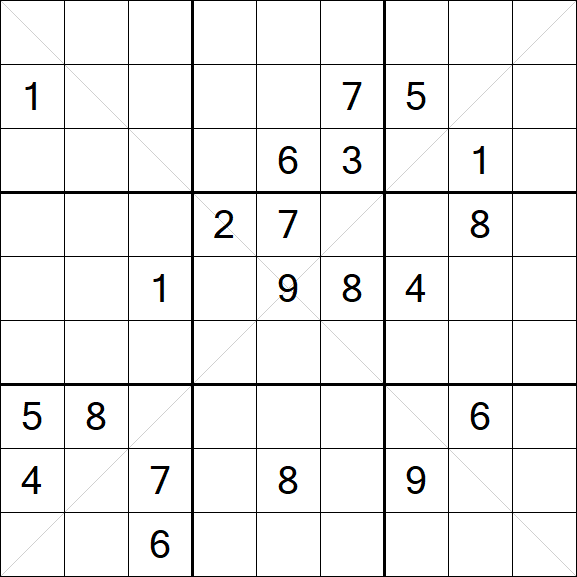 Sudoku X - Difficile