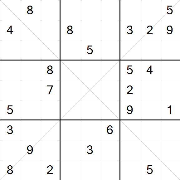 Sudoku X - Difficile