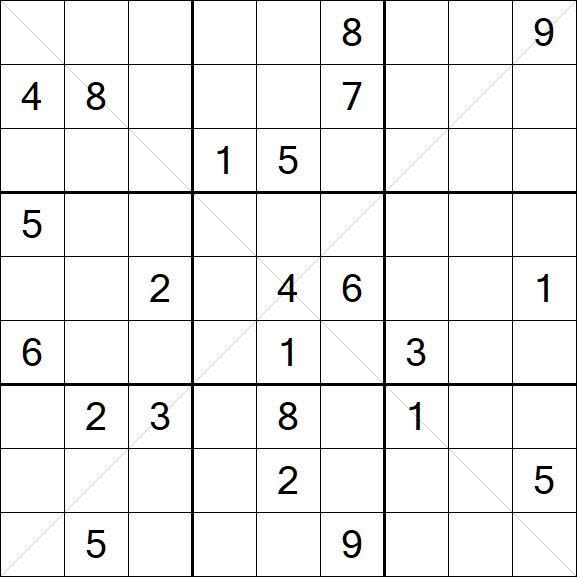 Sudoku X - Hard