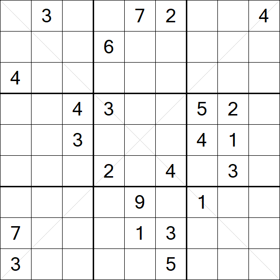 Sudoku X - Difficile