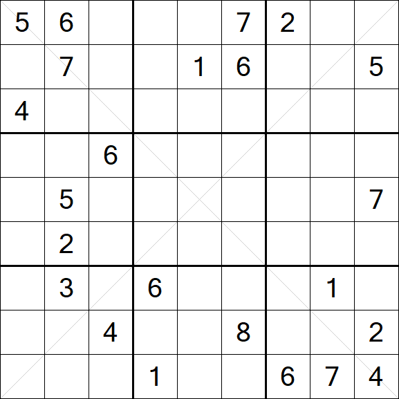 Sudoku X - Difficile