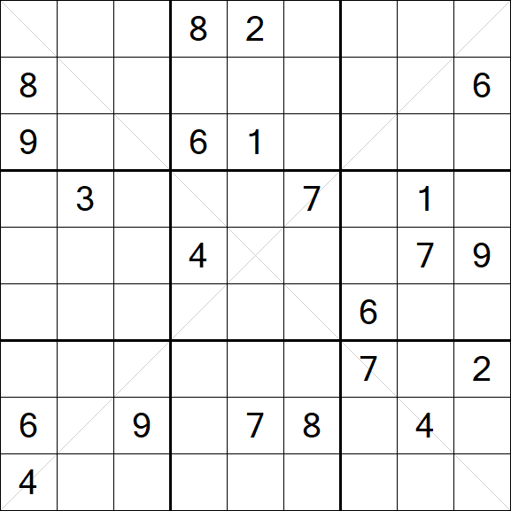 Sudoku X - Difficile