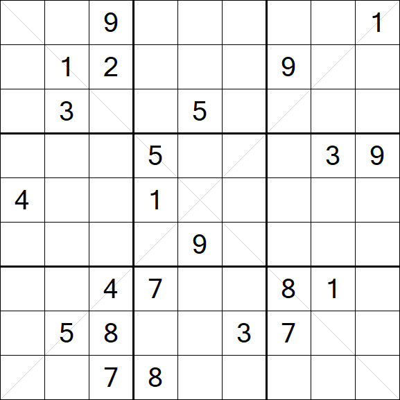 Sudoku X - Difícil