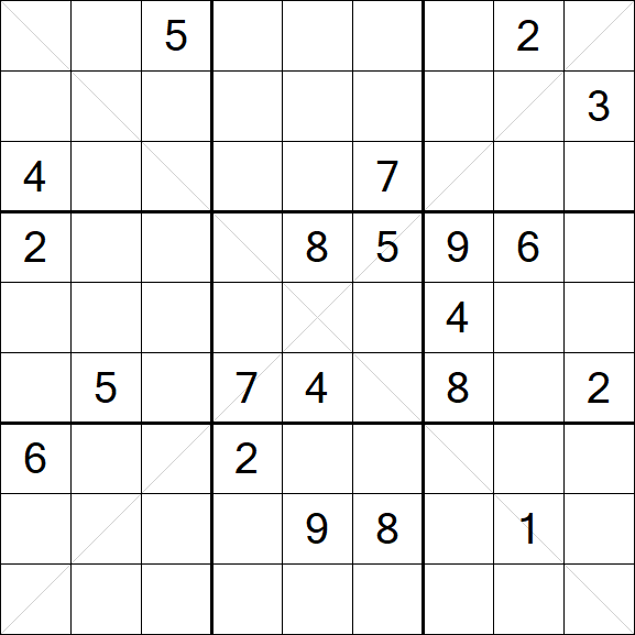 Sudoku X - Hard