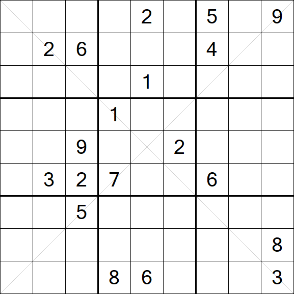 Sudoku X - Difficile