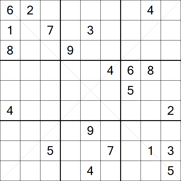 Sudoku X - Difficile