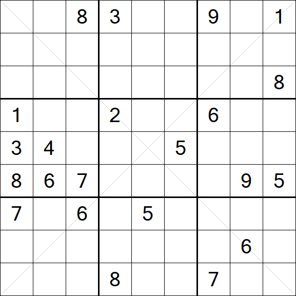 Sudoku X - Hard