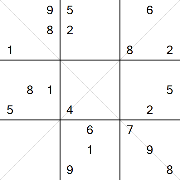 Sudoku X - Difficile