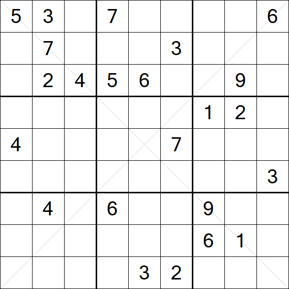 Sudoku X - Difficile