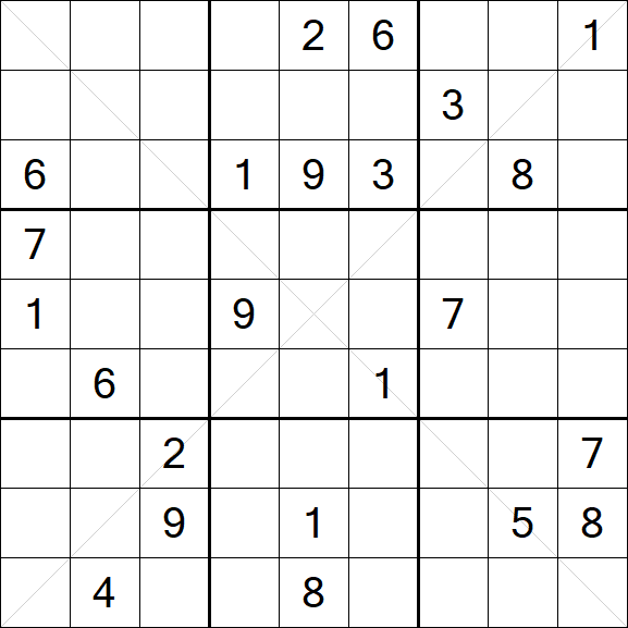 Sudoku X - Difícil