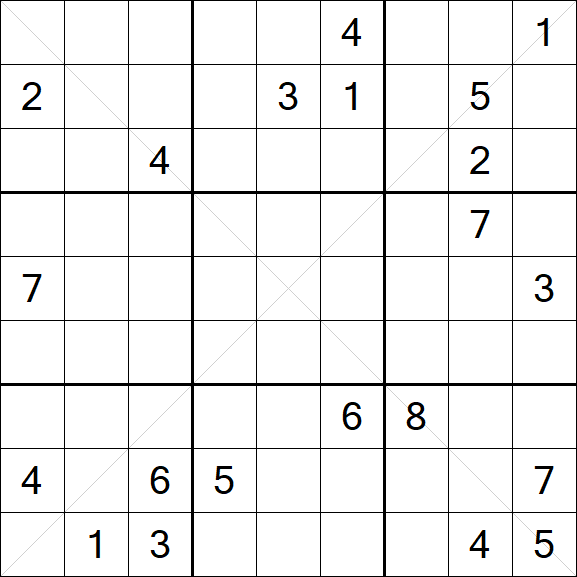 Sudoku X - Difícil