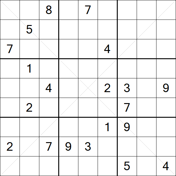 Sudoku X - Schwierig