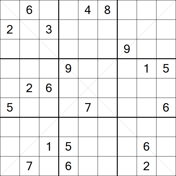 Sudoku X - Schwierig