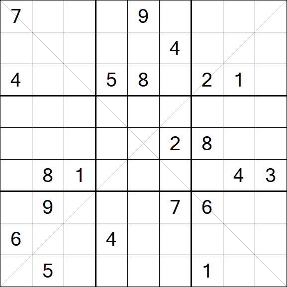 Sudoku X - Difícil