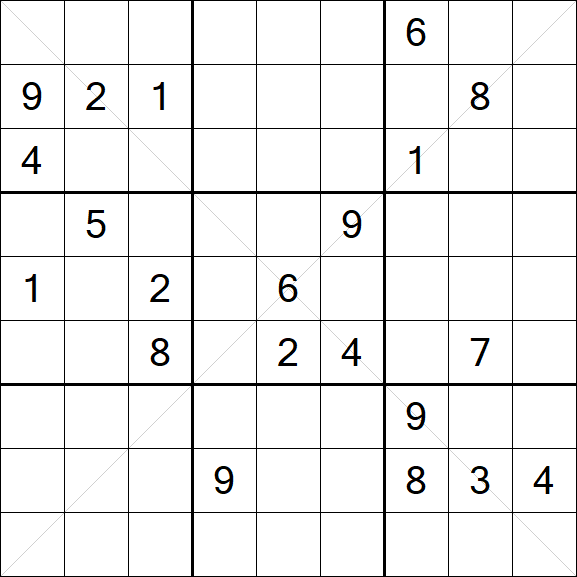 Sudoku X - Difficile