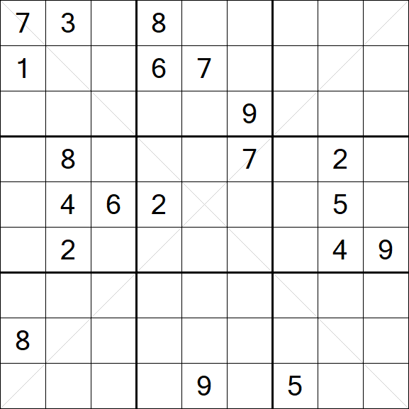 Sudoku X - Difficile