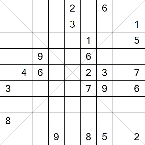 Sudoku X - Difficile