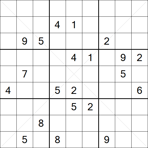 Sudoku X - Difficile