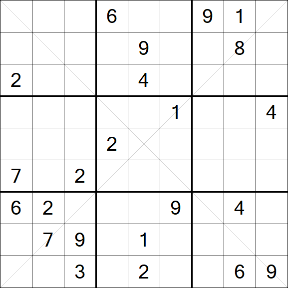 Sudoku X - Difficile