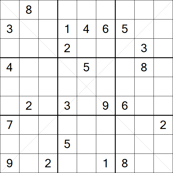 Sudoku X - Difficile