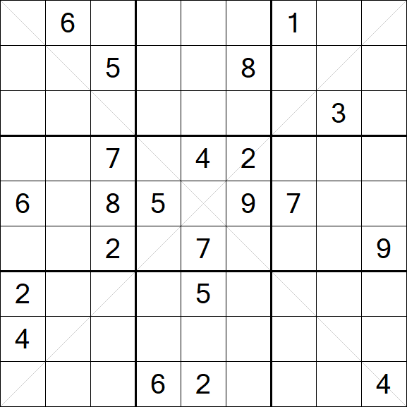 Sudoku X - Difficile