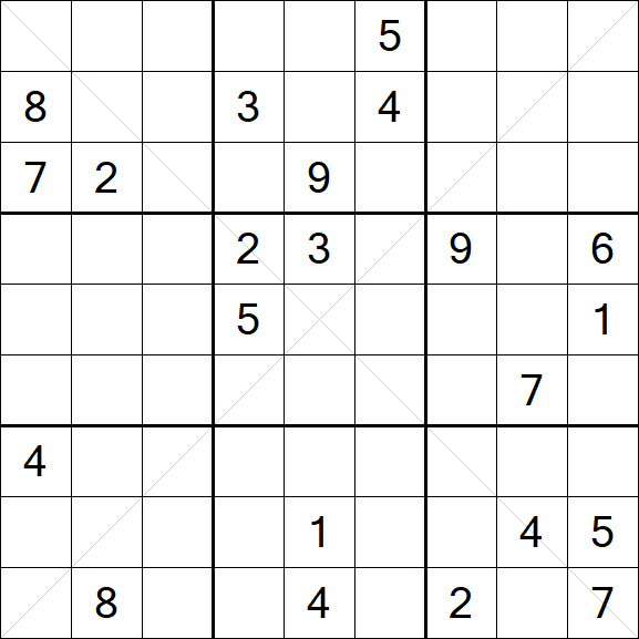 Sudoku X - Difficile