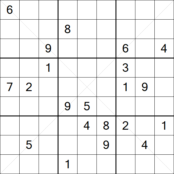 Sudoku X - Difficile
