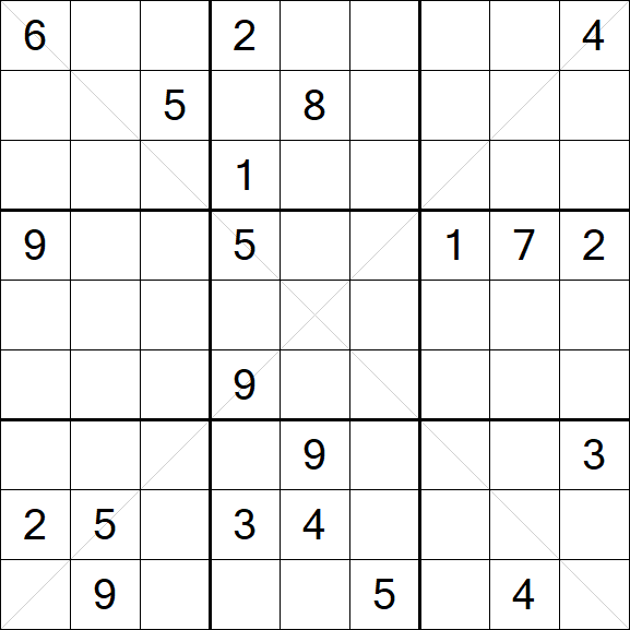 Sudoku X - Hard