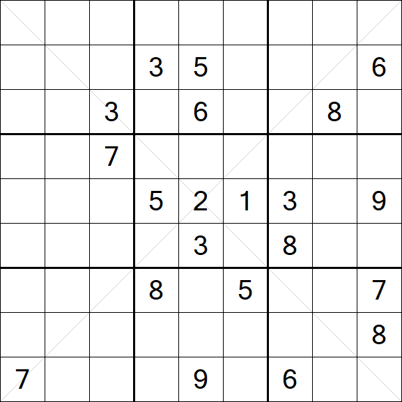 Sudoku X - Difficile