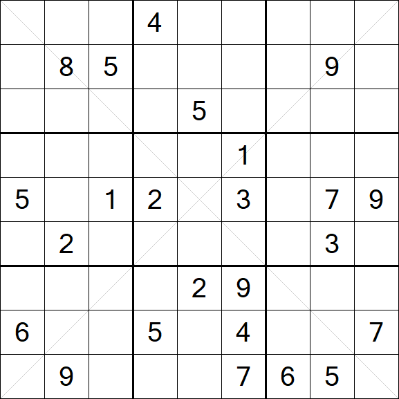 Sudoku X - Difficile