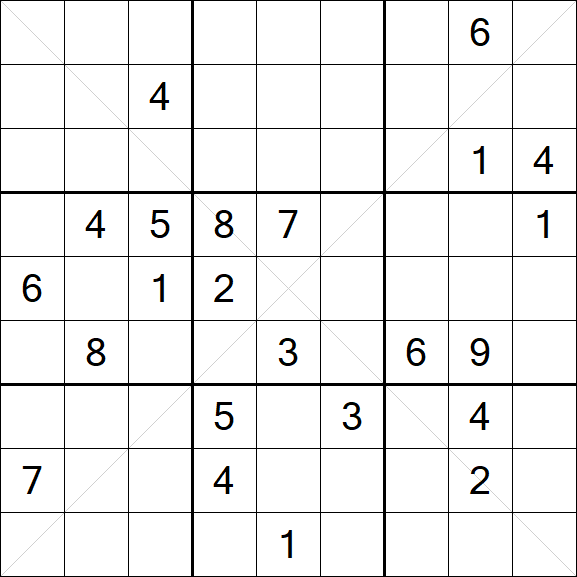 Sudoku X - Hard
