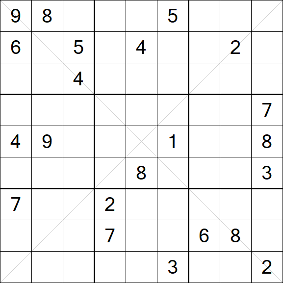 Sudoku X - Hard