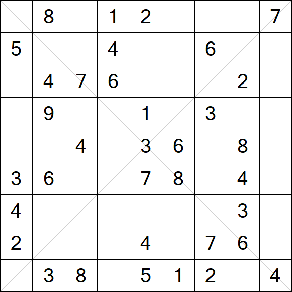 Sudoku X - Mittel