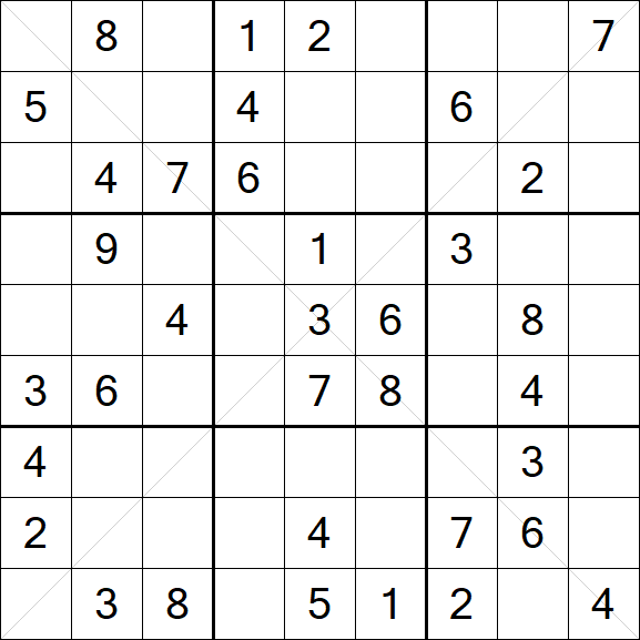 Sudoku X - Médio