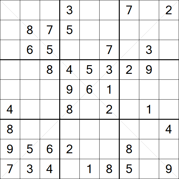 Sudoku X - Medium